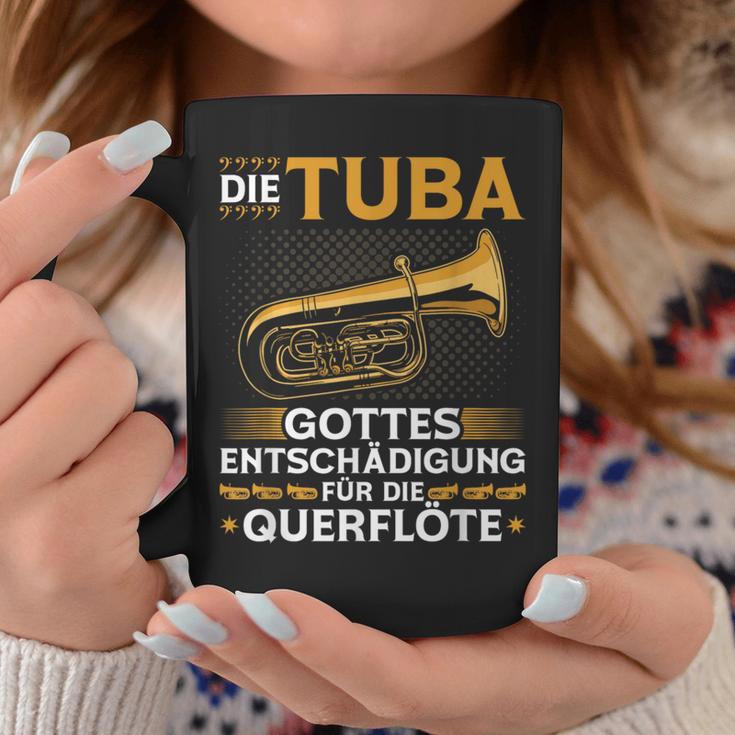 Tuba Entschädigung Querflöte Blasmusik Festival Bass Tubist Tassen Lustige Geschenke