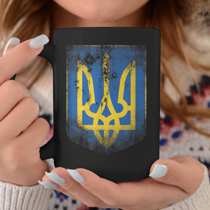 Ukraine Flag Crest Flag Logo Ukraine Tassen Lustige Geschenke