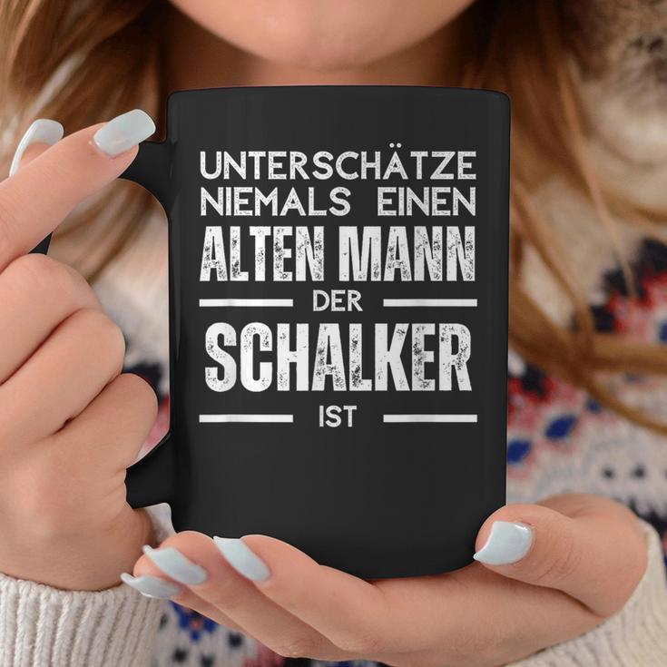 Unterschätze Niemals Einen Alten Mann Schalker Tassen Lustige Geschenke