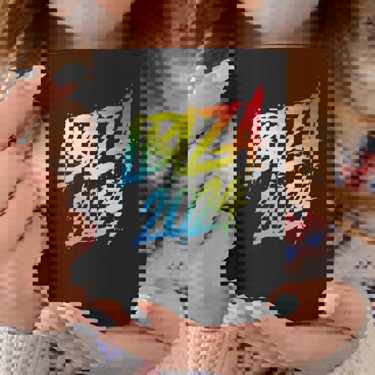 Vacaciones En Equipo En Ibiza 2024 Colorido Taza de café Regalos divertidos
