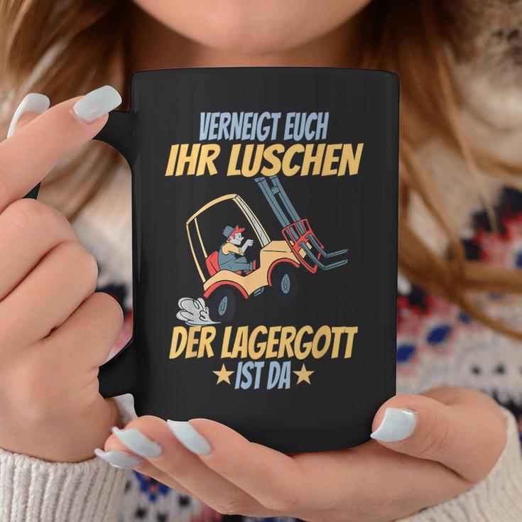 Verneigt Euch Ihr Luschen Der Lagergott Ist Da Flagler S Tassen Lustige Geschenke