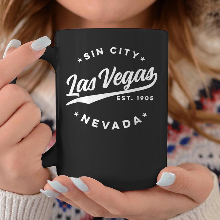 Vintage Lasegas Sin City Nevada Text Tassen Lustige Geschenke