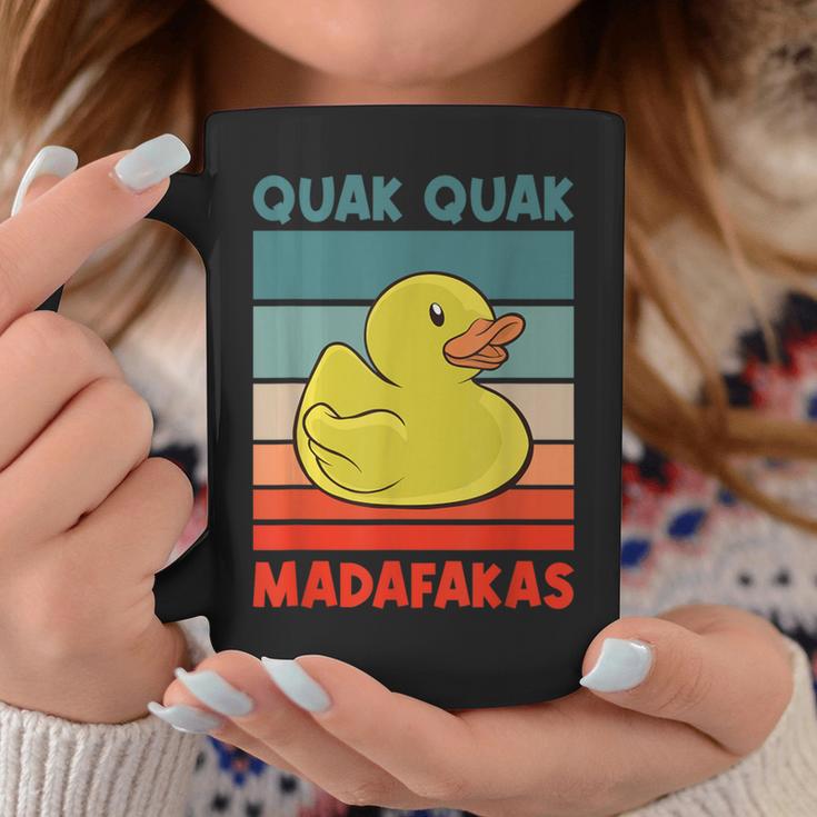 Vintage Quak Quak Madafakas Duck Tassen Lustige Geschenke