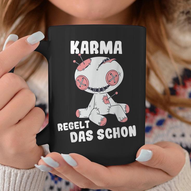 Voodoo Doll Sarcasm Karma Regelt Das Schon Tassen Lustige Geschenke