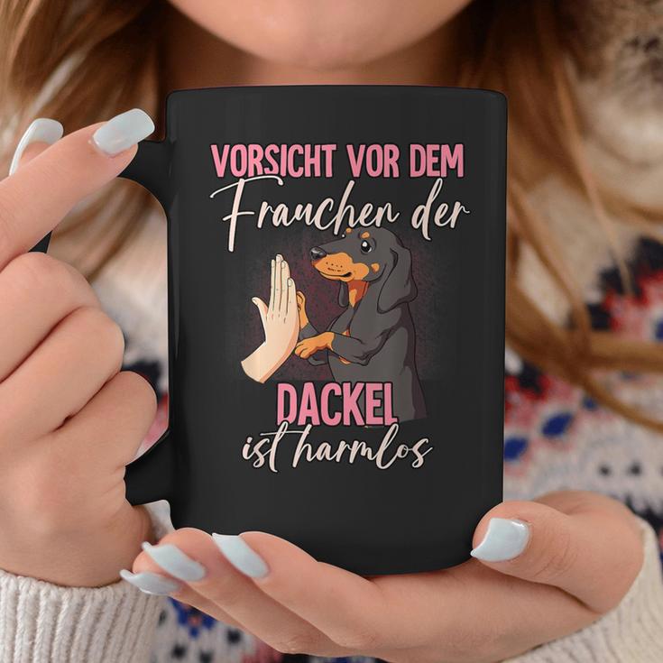 Vorsichtor Dem Frauchen Dachshund Tassen Lustige Geschenke