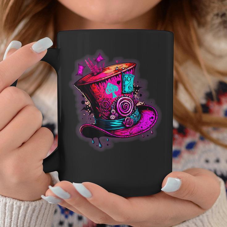 We're All Mad Here Pink Steampunk Alice In Wonderland Hat Tassen Lustige Geschenke