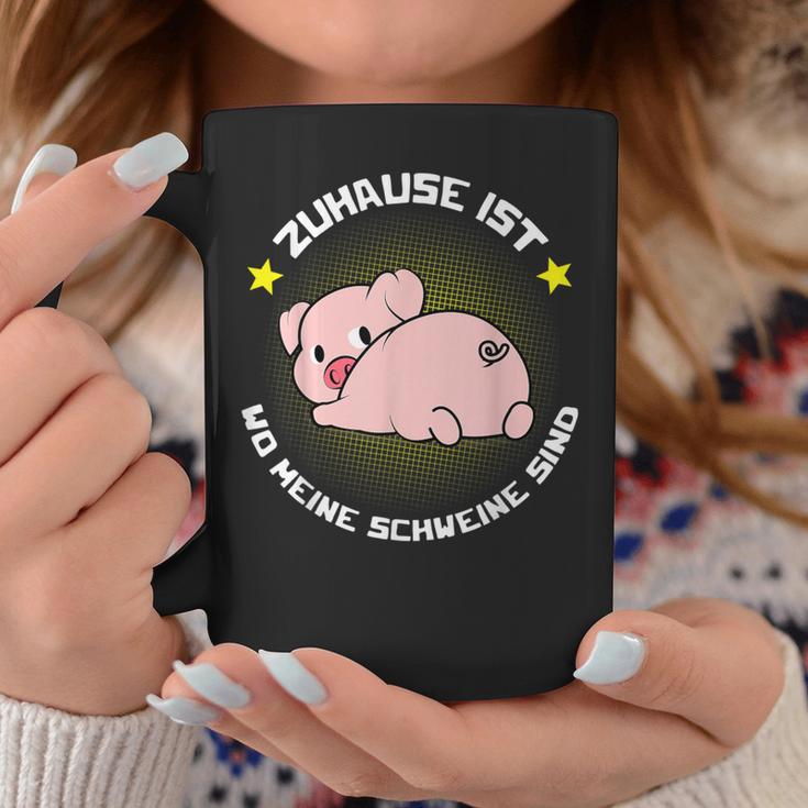 Zuhause Ist Wo Meine Schweine Sind Für Bauern & Farmers Tassen Lustige Geschenke