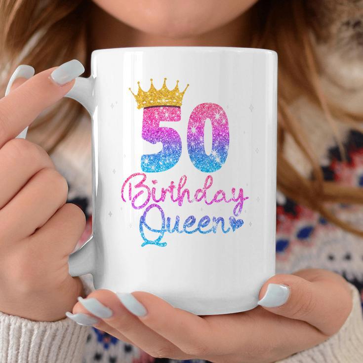 50 Cumpleaños Es – Birthday Queen 50 Taza de café Regalos divertidos