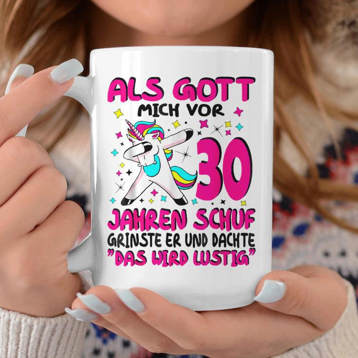 Als Gott Mich 30 Jahren Schuf Grinste Er Dachte Das Wird German Langu Gray Tassen Lustige Geschenke