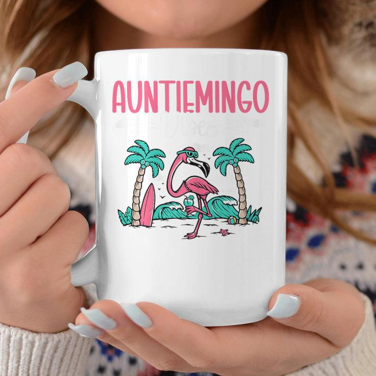 Auntiemingo Summer Vibes Auntie Flamingo Aunt Coffee Mug Unique Gifts