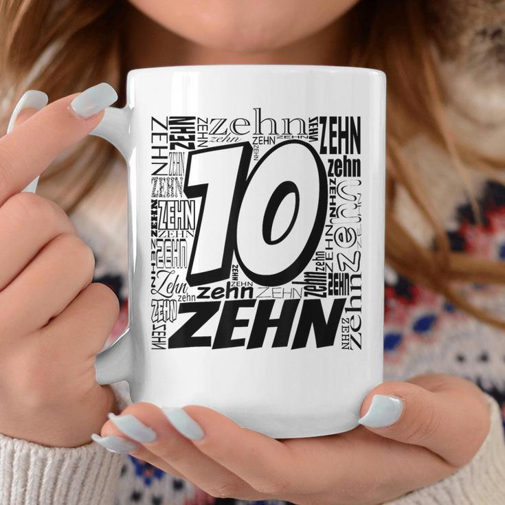 Children's Birthday Ich Bin 10 Zahlwort Zehn Tassen Lustige Geschenke