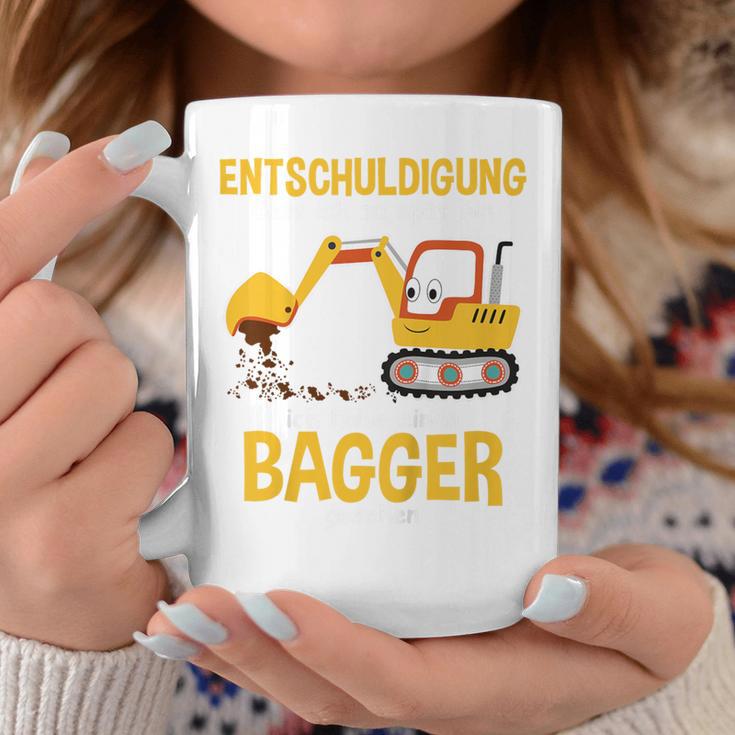 Children's Excuse Das Ich Zu Spät Bin Digger Driver Boy Digger 80 Tassen Lustige Geschenke