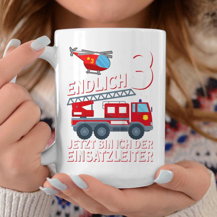 Children's Fireman Endlich 3 Jetzt Bin Ich Einsatzeiteiteiter Tassen Lustige Geschenke