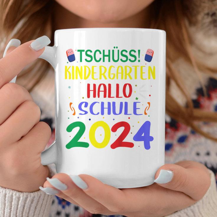 Children's First Day At School Tschüss Kindergarten Hello School 2024 Tassen Lustige Geschenke