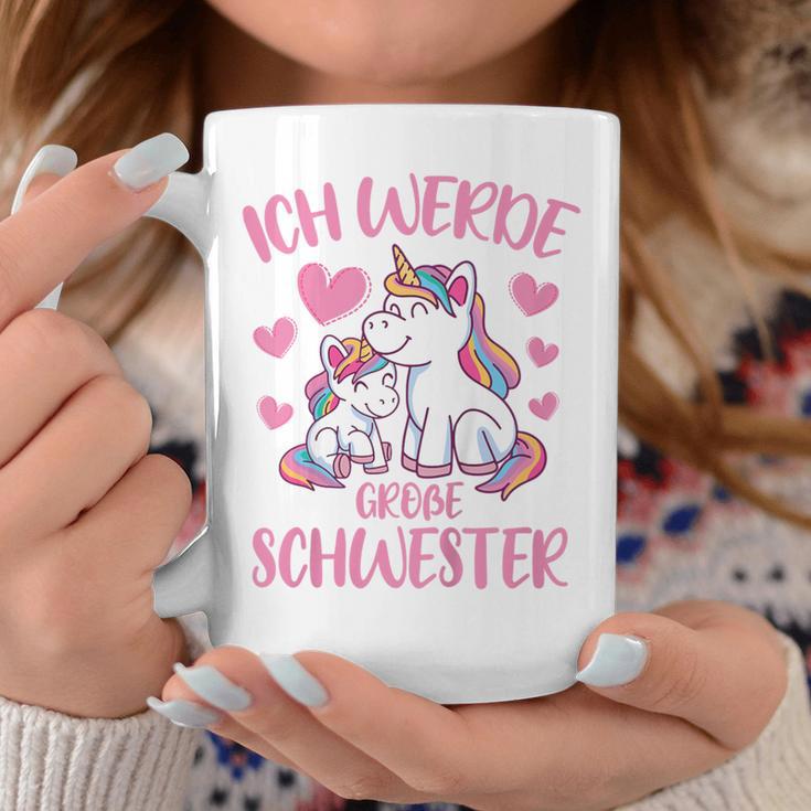 Children's Ich Werde Große Schwester 20242025 Unicorn Tassen Lustige Geschenke