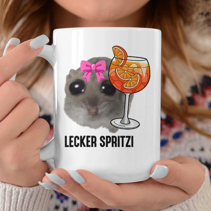 Delicious Spritzi X Sad Hamster Meme Girl Hallöchen Aperölchen Tassen Lustige Geschenke