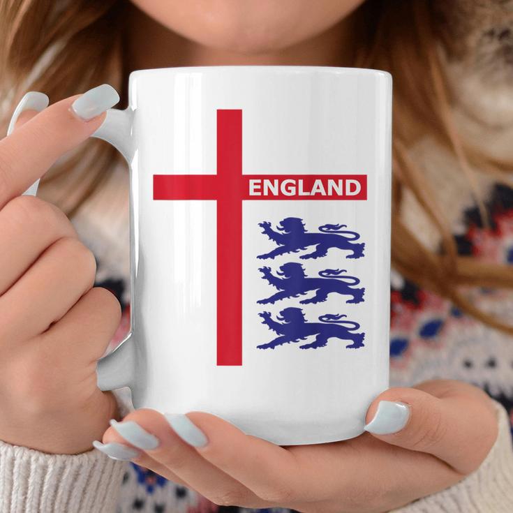 England Flag & Lions Football Fan England Supporter Tassen Lustige Geschenke