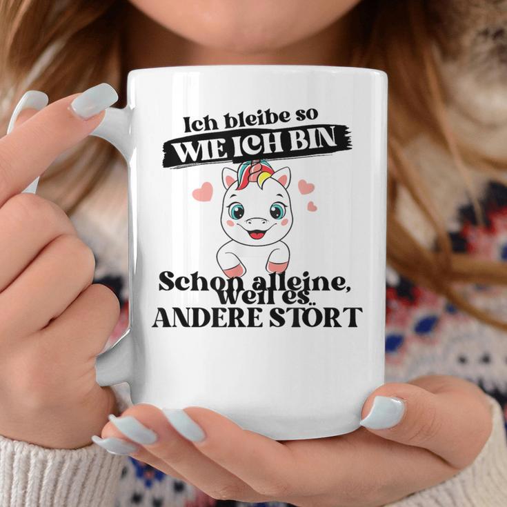 Ich Bleibe Wie Ich Bin Selbstbewus German Langu Gray Tassen Lustige Geschenke