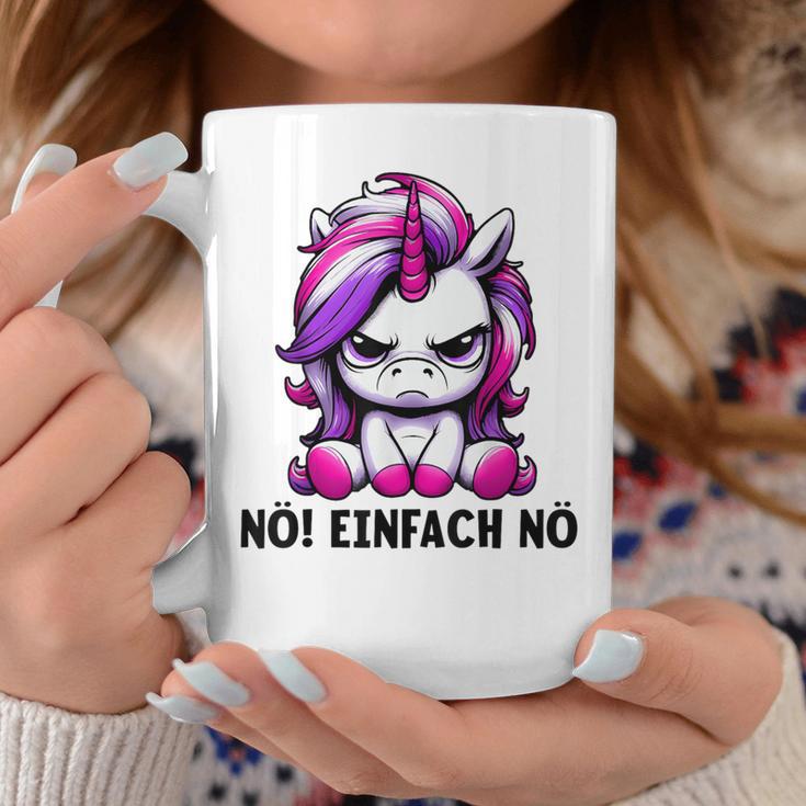 Unicorn Nö Einfach Nö Slogan Tassen Lustige Geschenke