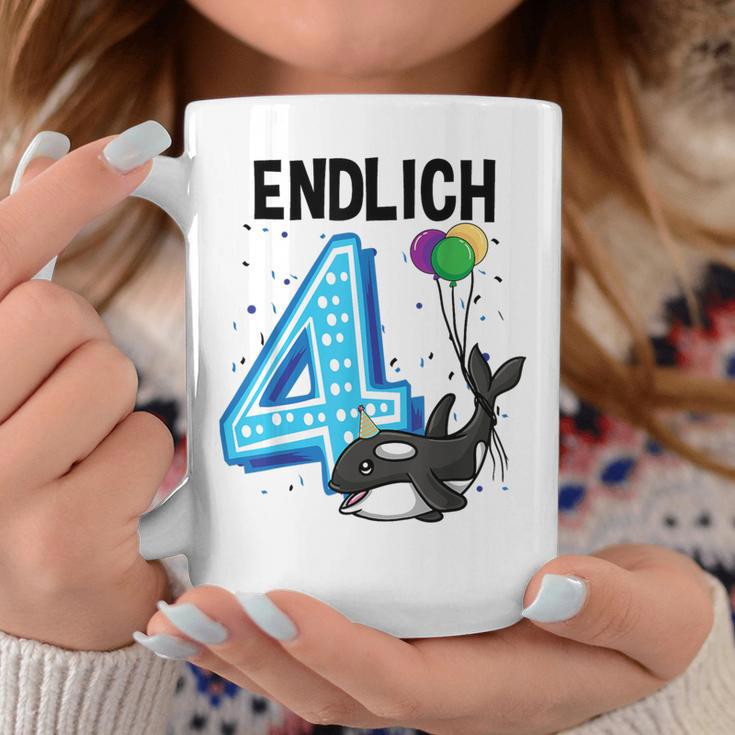 Geschenk 4 Jahre Alt Orca Wal Geburtstag Tassen Lustige Geschenke