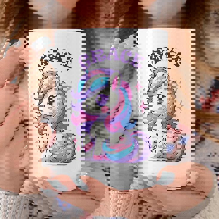 Grace Simpatico Motivo Unicorno Per Ragazze Nome Grace Tazze Regalos divertidos