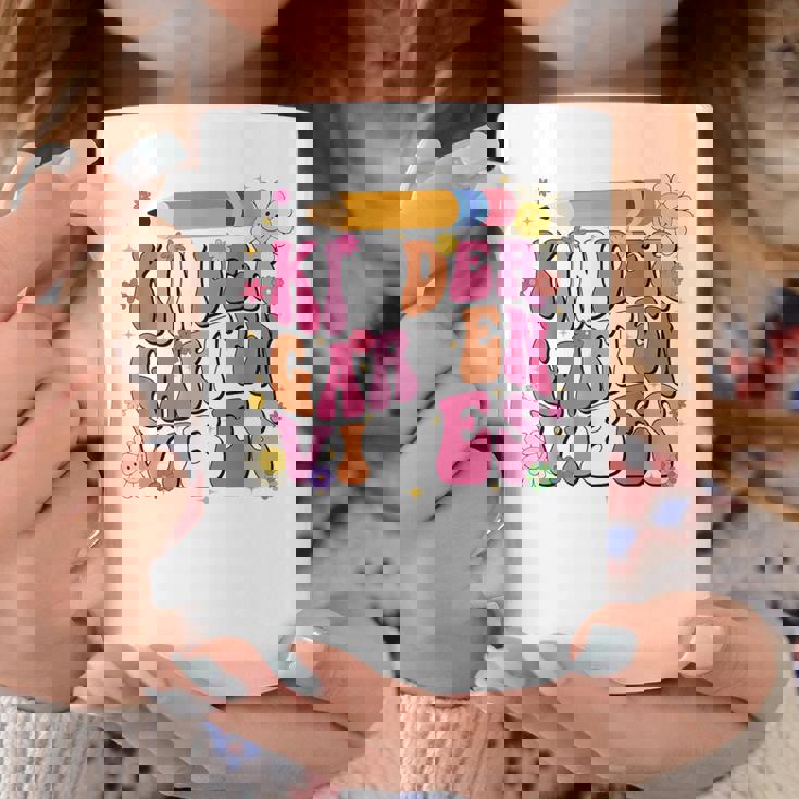 Groovy First Day Of School Kindergarten Vibes Back To School Coffee Mug Unique Gifts