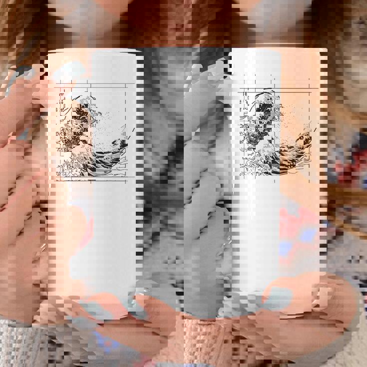 Hokusai Incontra Fibonacci Bianco E Nero Tazze Regalos divertidos