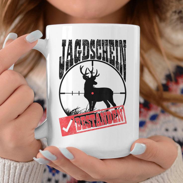 Hunting Schein Bestanden Hunter Deer Hunting Hunter Testing Tassen Lustige Geschenke