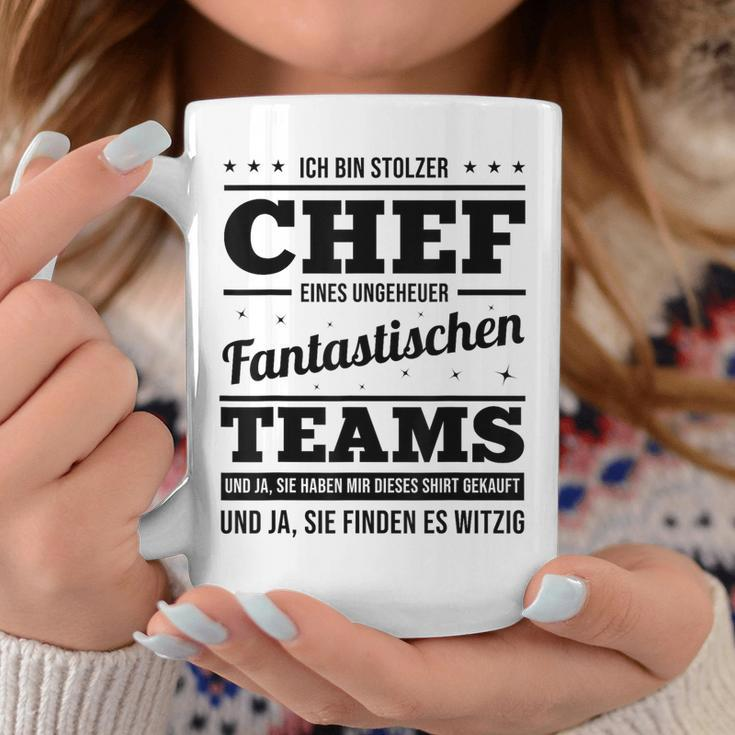 Ich Bin Stolzer Chef Eines Unheuer Fantastische Teams Job Tassen Lustige Geschenke