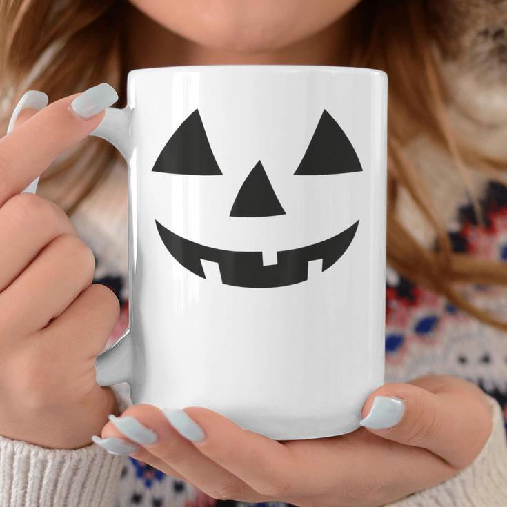 Jack O Lantern Pumpkin Face Halloween Costume Spooky Coffee Mug - Seseable