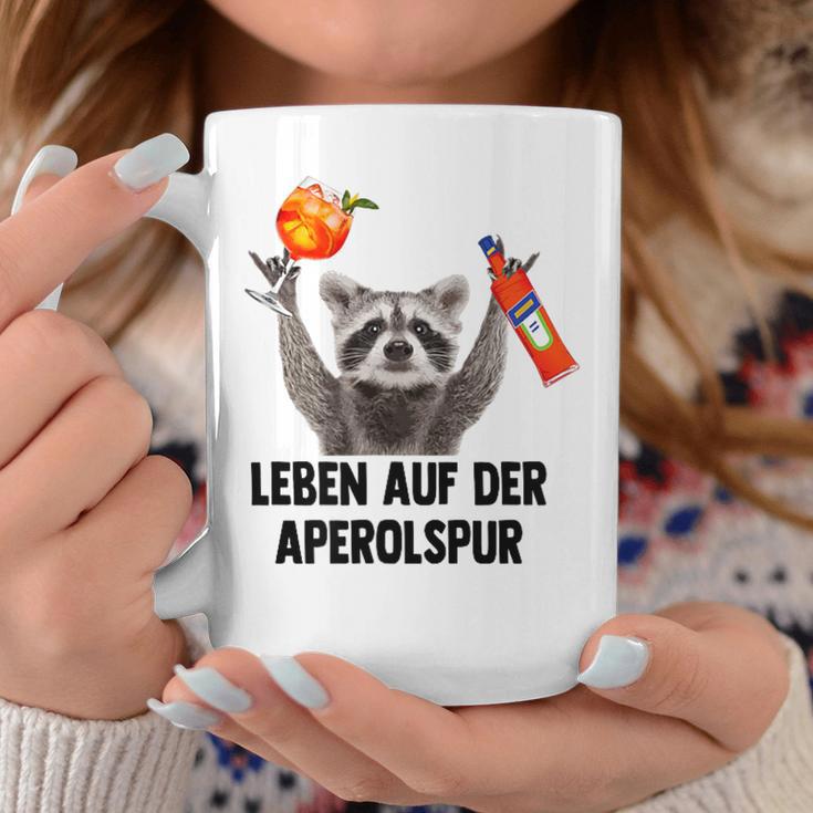 Leben Auf Der Aperolspur Raccoon Meme Racoon Pedro Spritz Tassen Lustige Geschenke