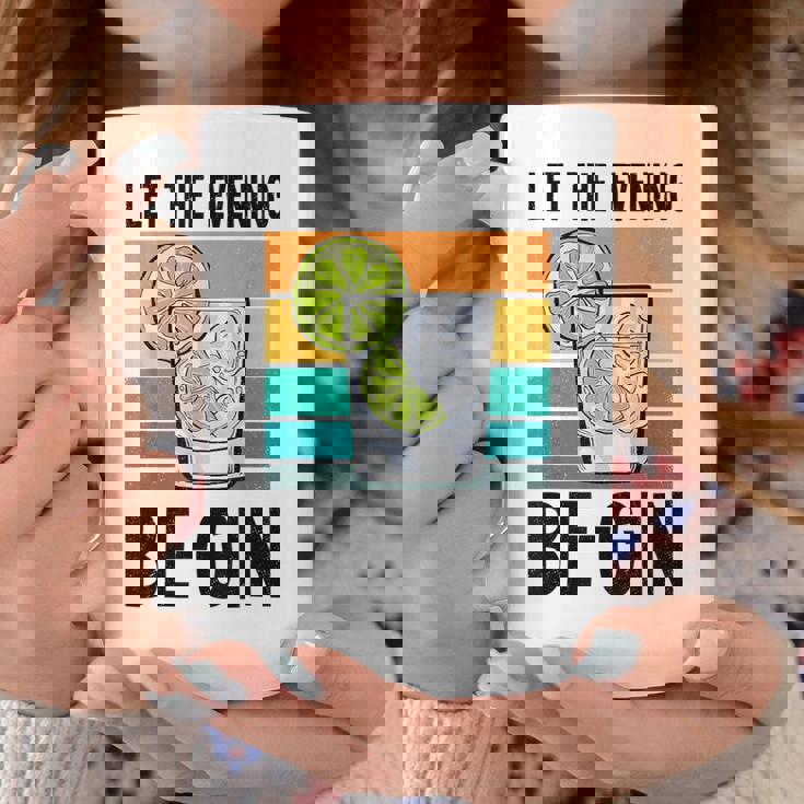 Let The Evening Be-Gin Alcool Beer Partying Bar Drink Tazze Regalos divertidos