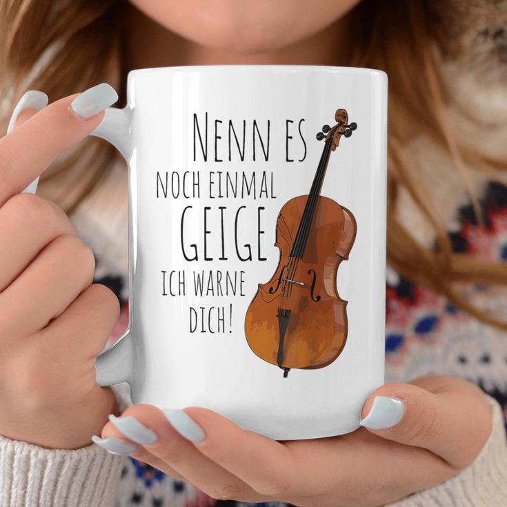 Nenn Es Noch Einmal Geige Ich Warne Dich Cello Player Gray Tassen Lustige Geschenke