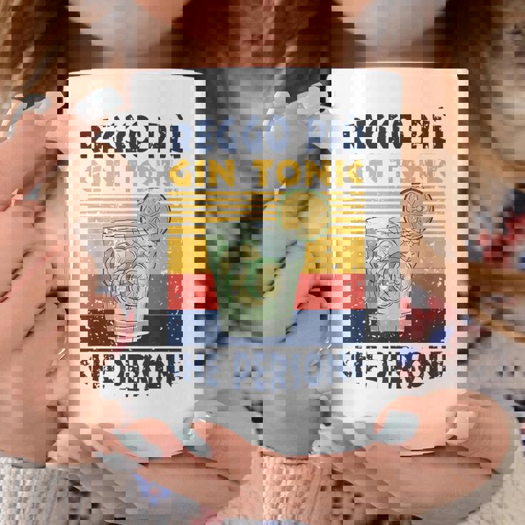 Retrointage Reggo Più Gin Tonic Che Persone Tazze Regalos divertidos