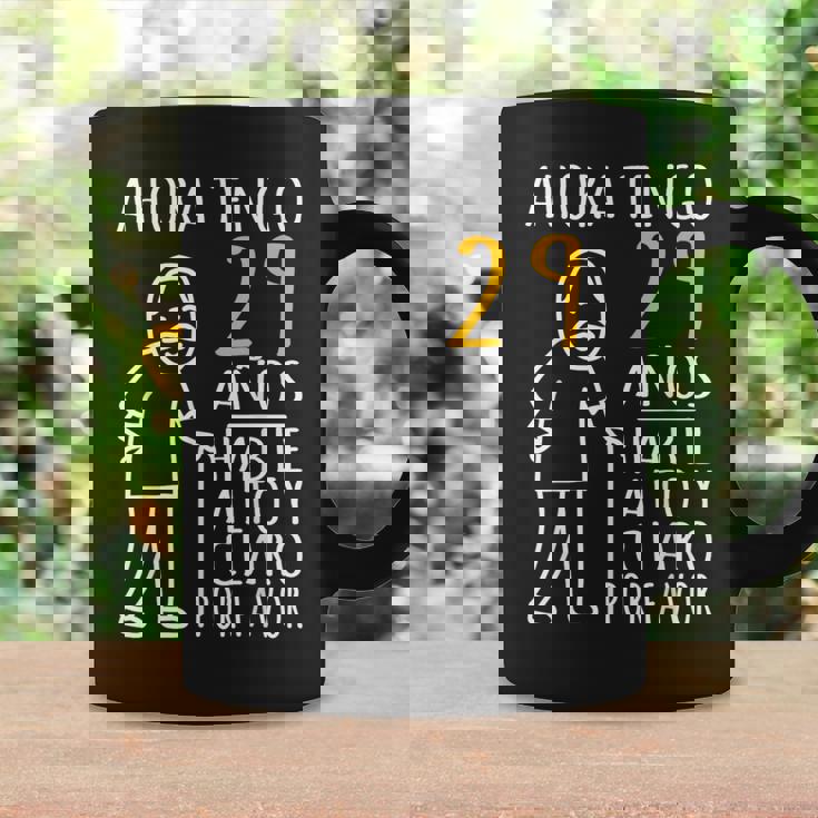 29 Cumpleaños Ahora Tengo 29 Años Divertido Aniversario Taza de café Ideas de regalos