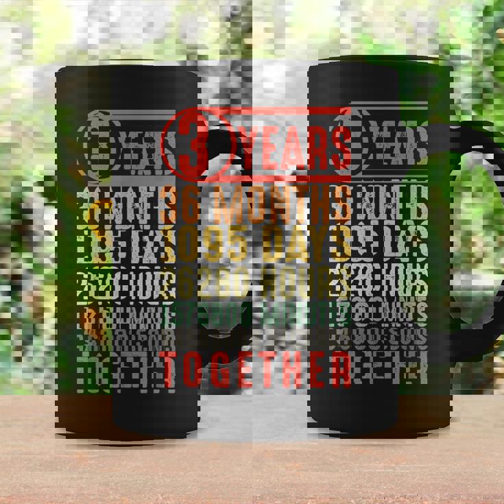 3 Años De Aniversario Regalos Para Él Pareja Romántica Tercera Boda Taza de café Ideas de regalos