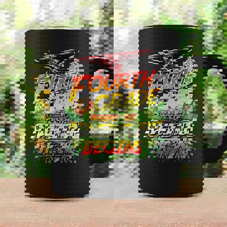 4th Grade Where The Adventure Begins Safari Theme Teacher Graphic Print Coffee Mug Gifts ideas