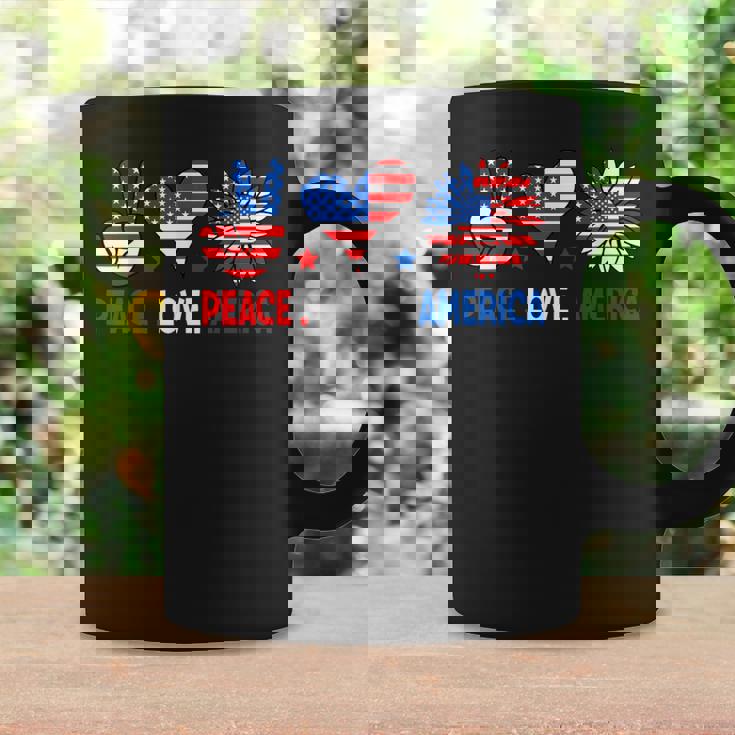 4Th Of July Peace Love America Us Flag Fourth Of July Coffee Mug Gifts ideas