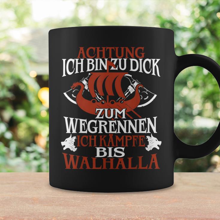 Achtung Ich Bin Zu Dick Zum Wegrenneniking Tassen Geschenkideen