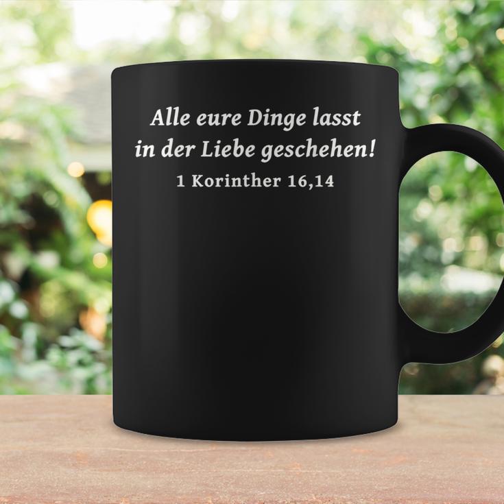 Alle Eure Dinge Lasst In Der Liebe Geschehen Bibleerses Tassen Geschenkideen