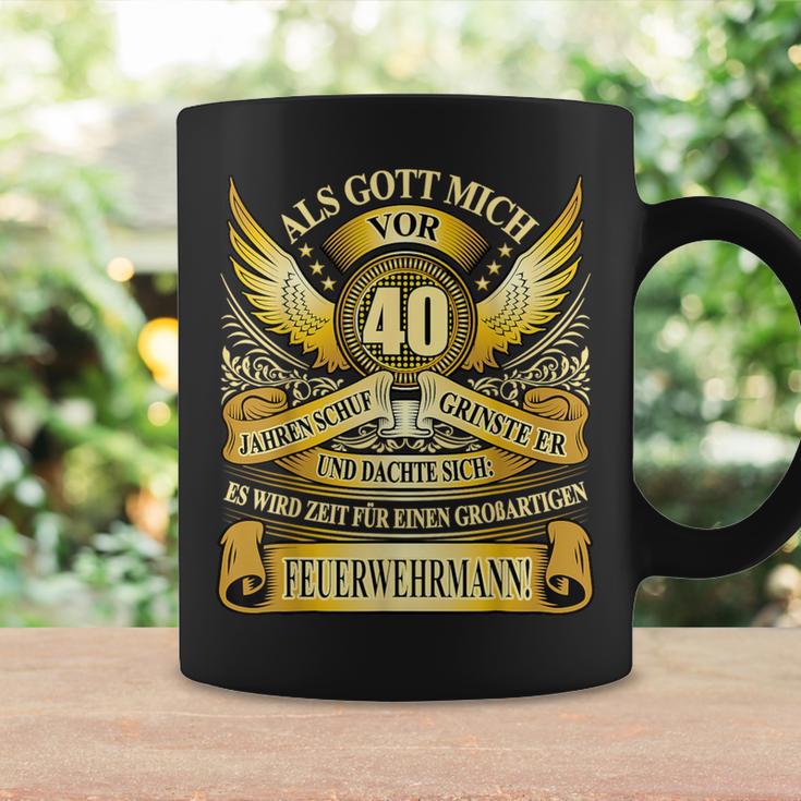 Als Gott 40 Jahre Ago Schuf Feuerwehrmann 40Th Birthday Tassen Geschenkideen