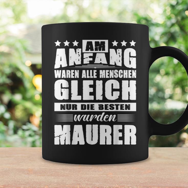 With Am Anfang Waren Alle Menschen Gleich Maurer Geselle Tassen Geschenkideen