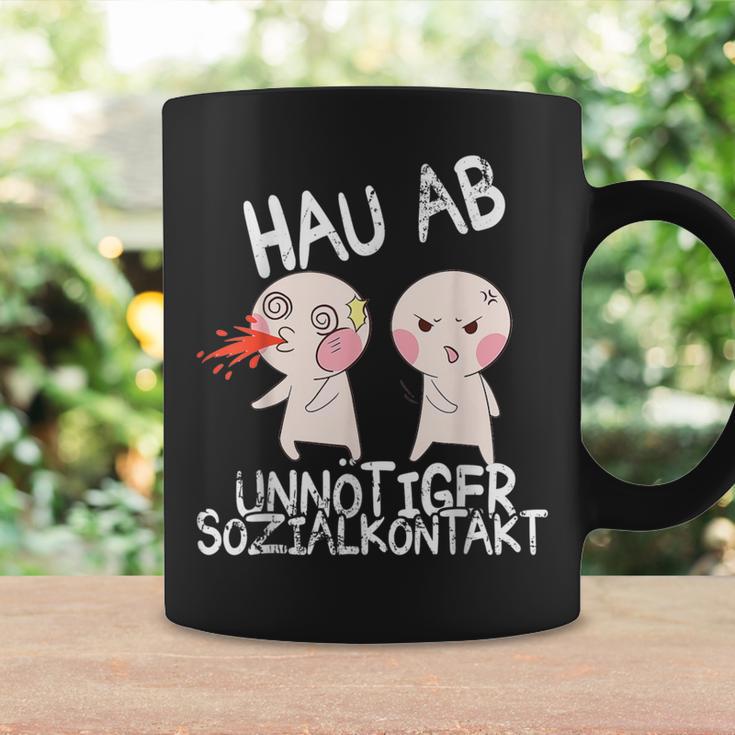 Anime Style Hau Ab Unnötiger Sozialkontakt Tassen Geschenkideen