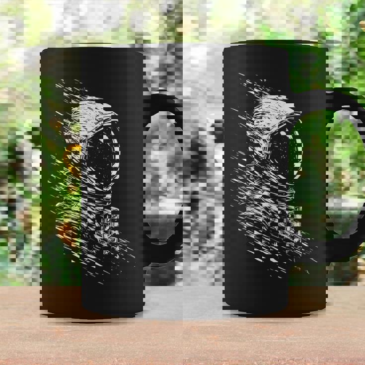 Astronauta Dibujo Arte Gráfico Motivo Astronauta Taza de café Ideas de regalos