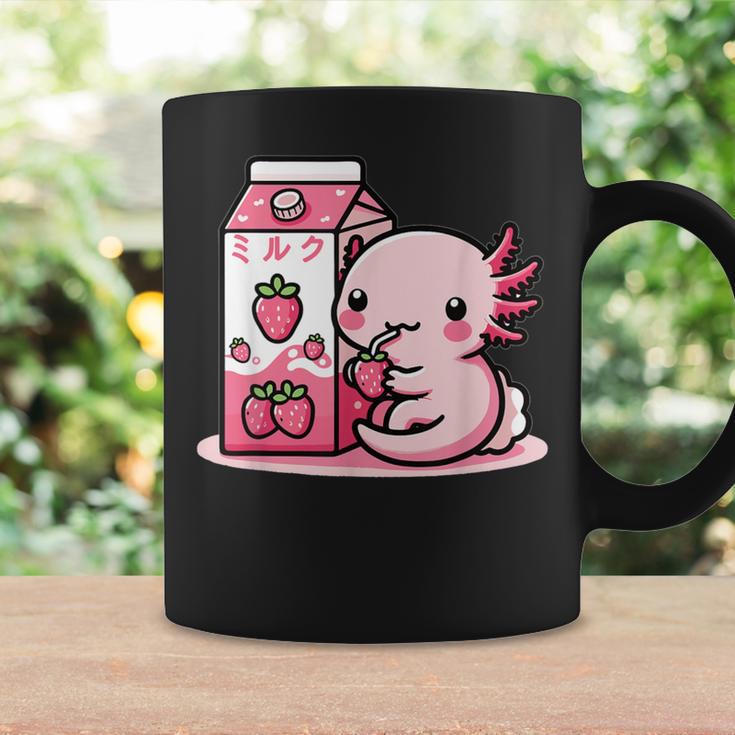 Axolotl Strawberry Milk Retro Kawaii Japan Axolotl Tassen Geschenkideen