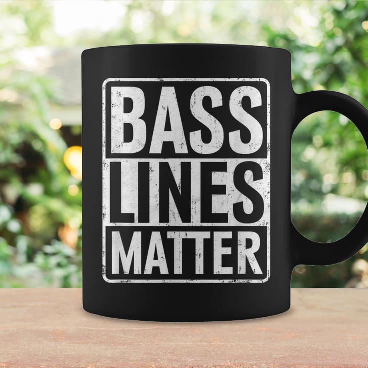 Bass Lines Matte Bass Guitar Bassist Edm Music Fan Tassen Geschenkideen