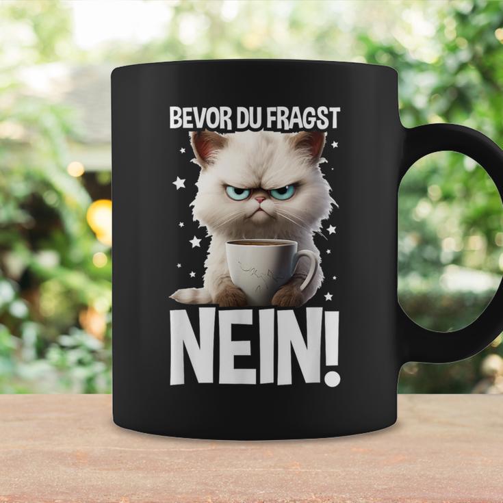 Bevor Du Fragst Nein Katzekaffee Kater Announced Tassen Geschenkideen