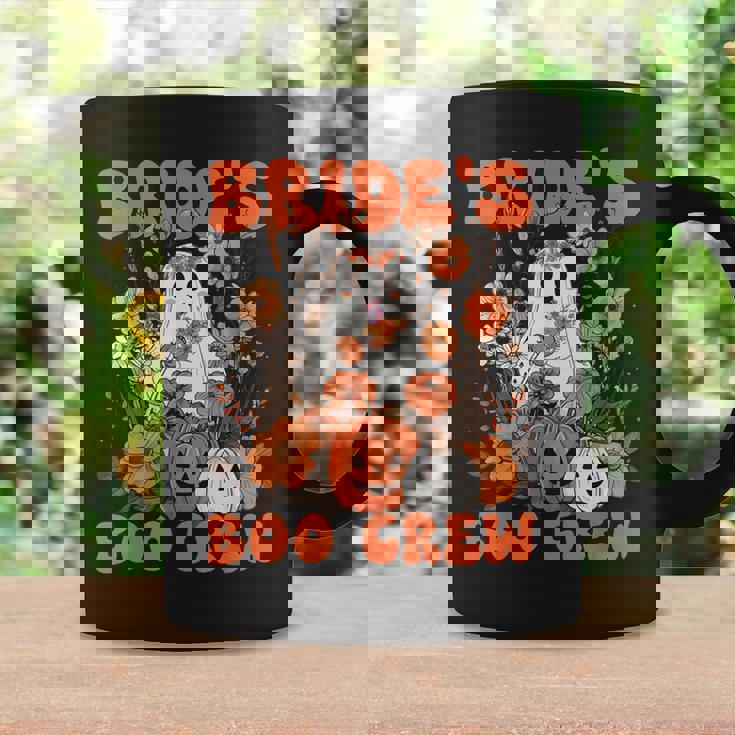 Bride's Boo Crew Floral Ghost Bachelorette Wedding Halloween Coffee Mug Gifts ideas