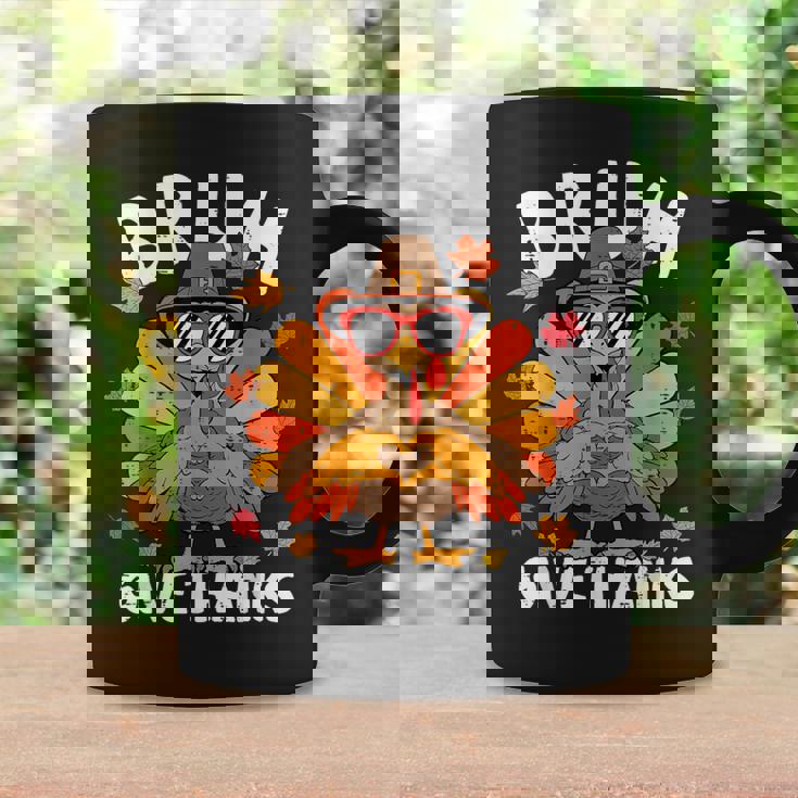 Bruh Give Thanks Turkey Thanksgiving Thankful Coffee Mug Gifts ideas