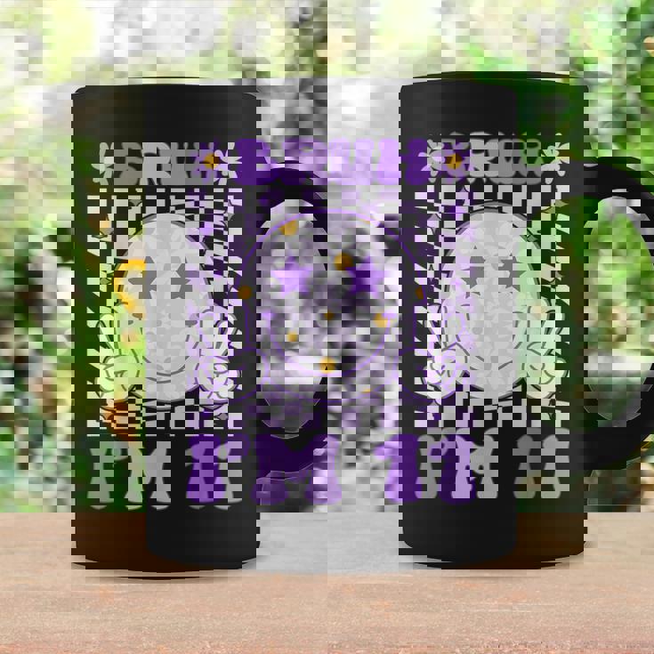 Bruh I'm 11 Years Old Purple Birthday Girls 11Th Birthday Coffee Mug Gifts ideas